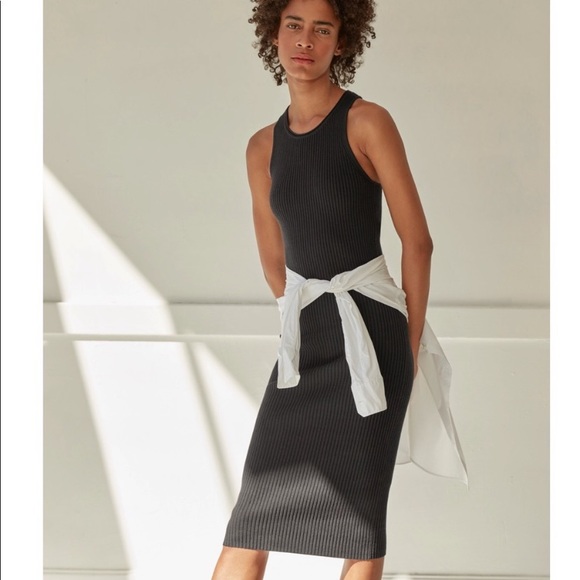Everlane Dresses & Skirts - Everlane Black Sport Rib Tank Dress- Sz M